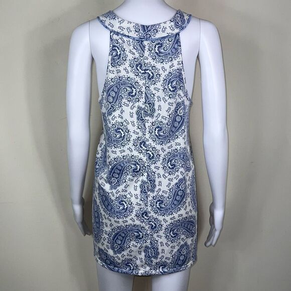 Haptics Blue & White Paisley Tank‎ (No size tag) - Picture 5 of 10